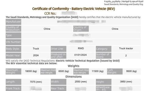 DeepWay успешно получила первые в мире сертификаты SASO и MOIAT для электрических тяжелых грузовиков на ключевых рынках Ближнего Востока.