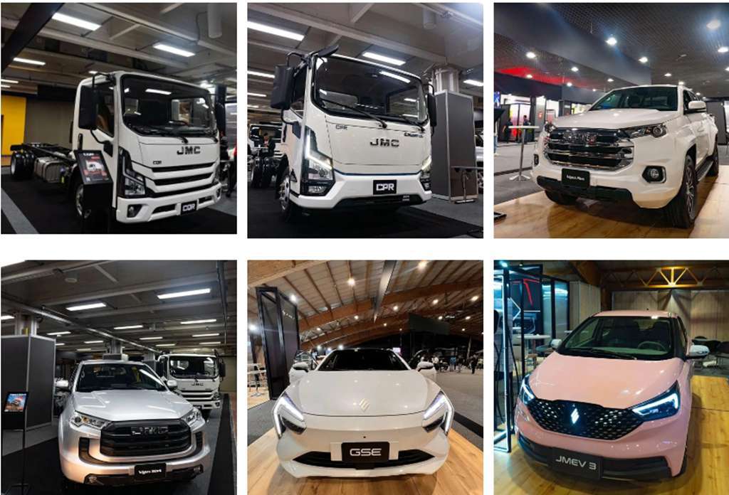 Новая полностью электрическая модель от Jiangling была представлена на международном автомобильном выставке в Боготе 2024 года.