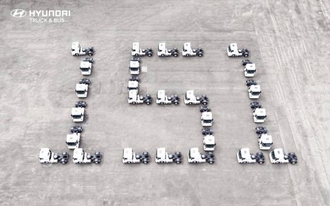 Современные коммерческие автомобили Hyundai выходят на глобальный рынок! Вторая поставка 151 единицы XCIENT GT на Ближний Восток