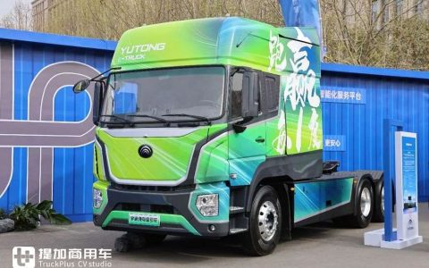 Китайская электрическая супертяжелая грузовик: Yutong Yuanjie T800 с батареей 800 кВт·ч и пробегом свыше 550 км
