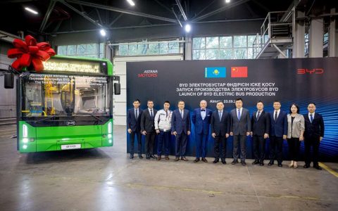​​BYD запустила первые электробусы в Казахстане! Сборка завершена на заводе Astana Motors​​