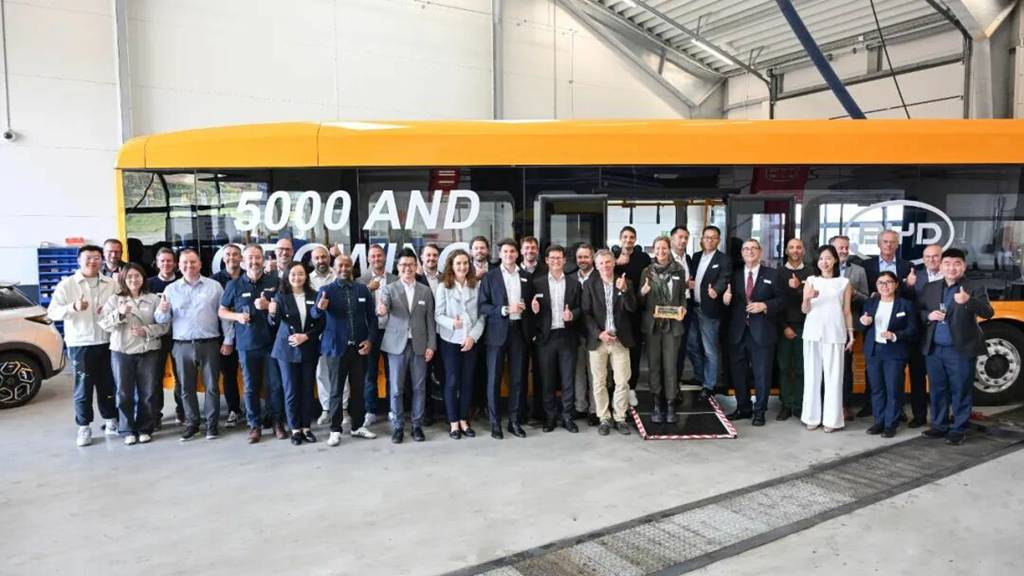 Важный рубеж! BYD достигла поставки 5000-го электробуса в Европе