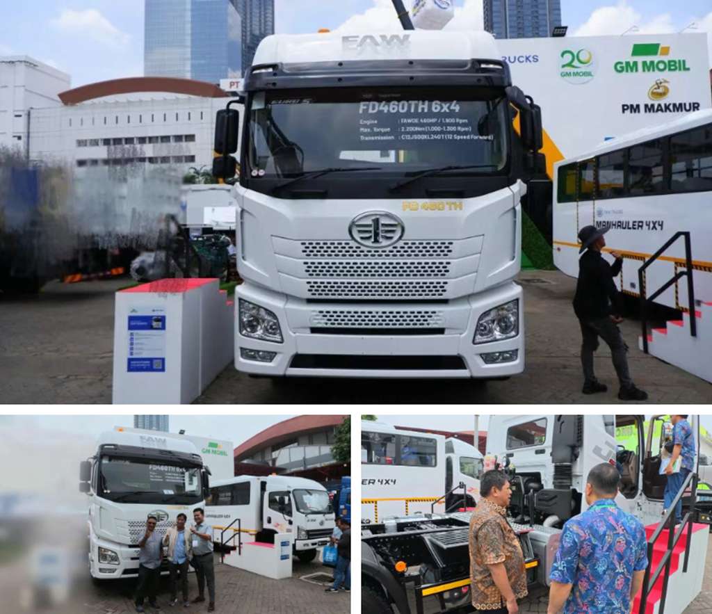 ​​FAW Jiefang завоевала внимание более 30 000 посетителей на 23-й Индонезийской международной горной выставке​​