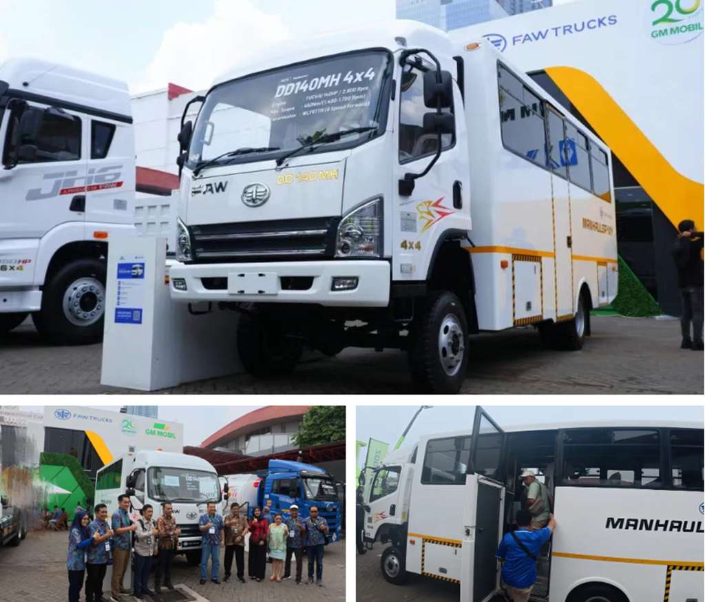 ​​FAW Jiefang завоевала внимание более 30 000 посетителей на 23-й Индонезийской международной горной выставке​​