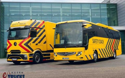Революция безопасности грузовиков в электрическую эпоху? Mercedes-Benz представляет eActros 600 Safety Truck — грузовик безопасности.