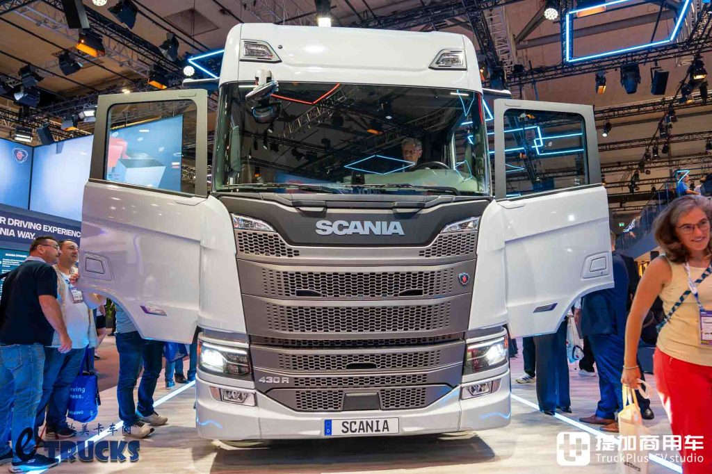 IAA 2026: новая передняя часть, скрытые ручки дверей и электронные зеркала? Детальный обзор нового тягача Scania Dynamic 430 R