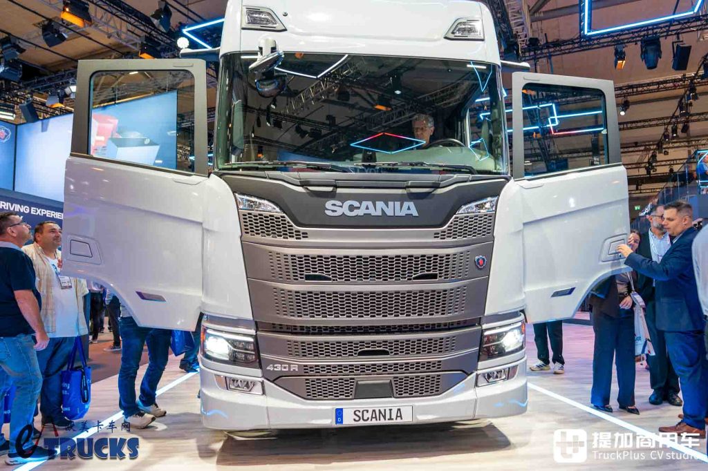 IAA 2026: новая передняя часть, скрытые ручки дверей и электронные зеркала? Детальный обзор нового тягача Scania Dynamic 430 R