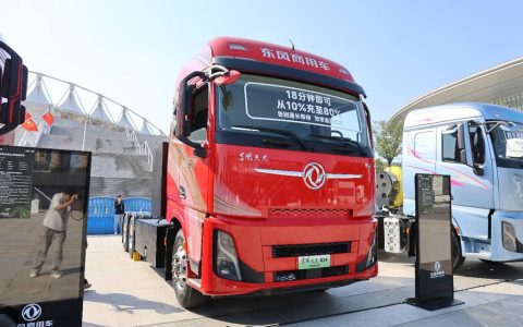 80% за 18 минут! Dongfeng Tianlong KH запускает сверхбыструю зарядку и полностью обновлённую кабину