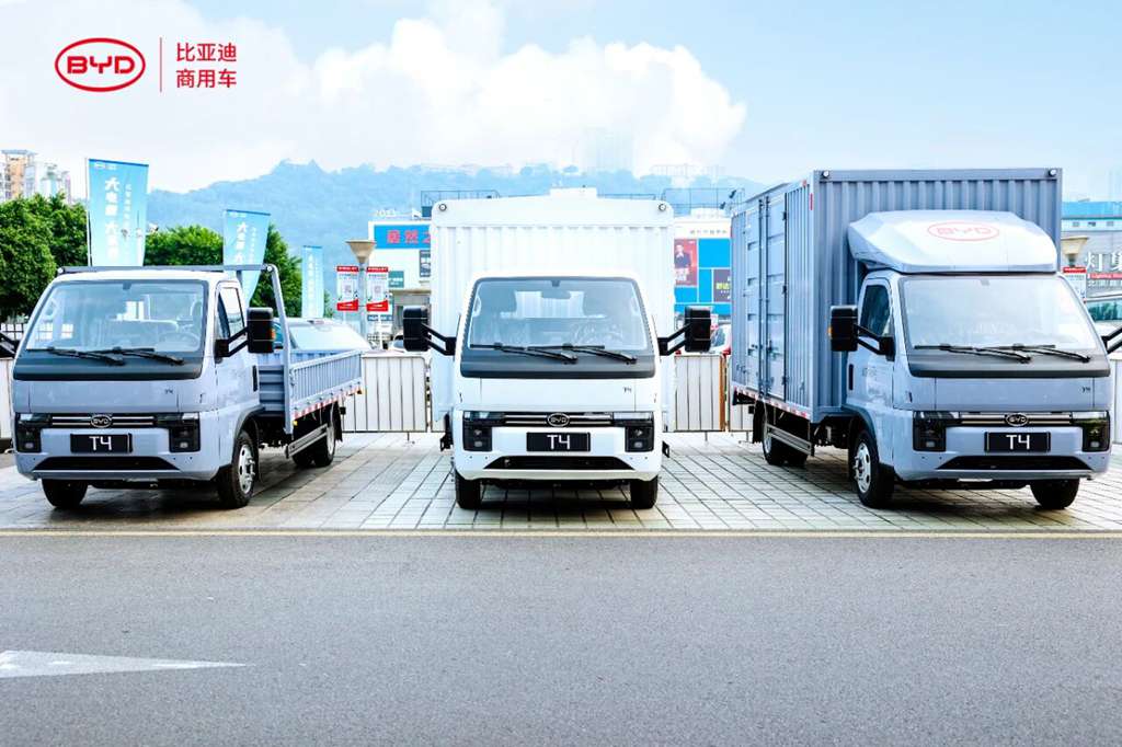 BYD выпускает лёгкий грузовик T4-91kWh: больше батарея — больше полезная нагрузка